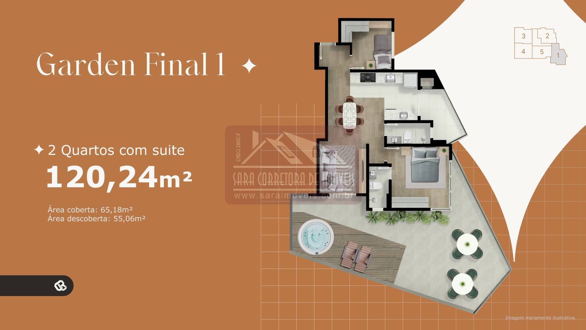 Apartamento, 2 quartos, 56 m² - Foto 3